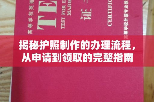 双河揭秘护照制作的办理流程，从申请到领取的完整指南